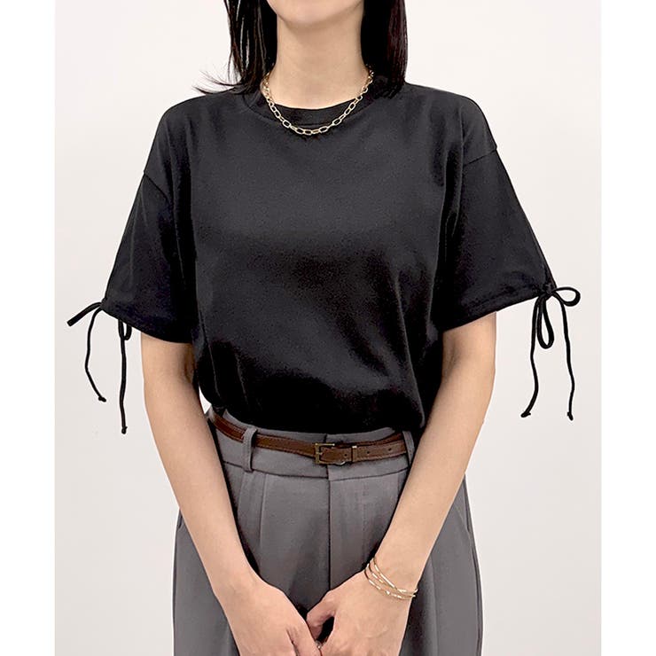 【2026SS新作】さらさら天竺袖リボンT | CLOTHY | 詳細画像2 