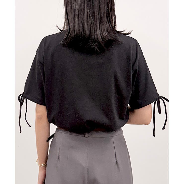 【2026SS新作】さらさら天竺袖リボンT | CLOTHY | 詳細画像4 