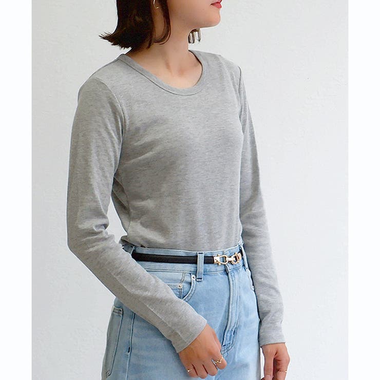 【スムース】長袖クルーネックTシャツ | CLOTHY | 詳細画像7 