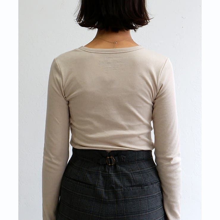 【スムース】長袖VネックTシャツ | CLOTHY | 詳細画像38 