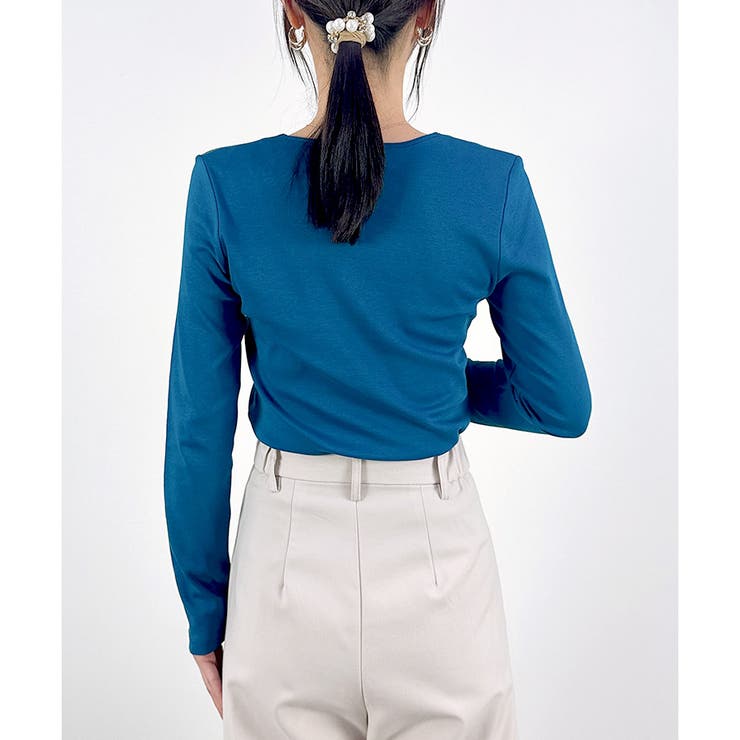 【コットン100％】長袖VネックTシャツ | CLOTHY | 詳細画像19 