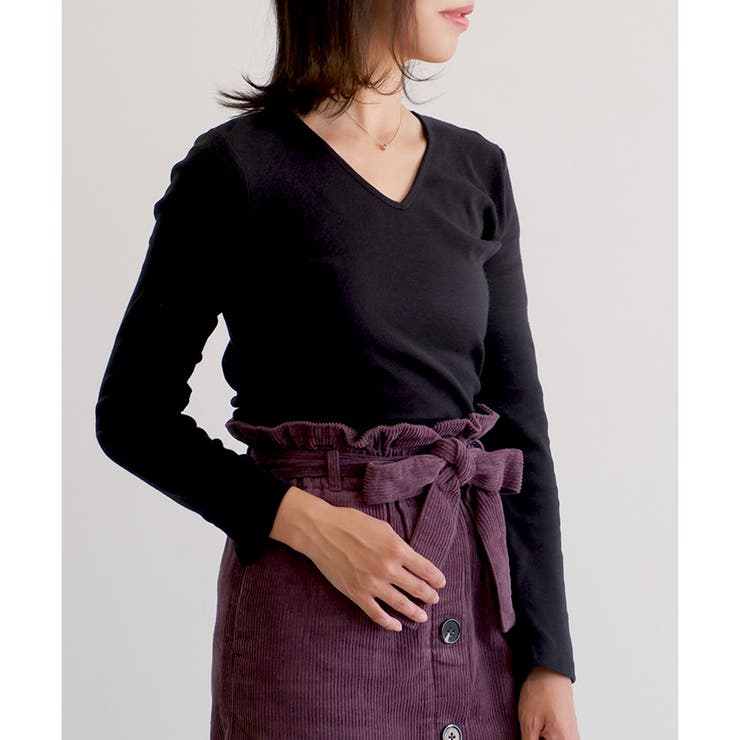 【コットン100％】長袖VネックTシャツ | CLOTHY | 詳細画像29 