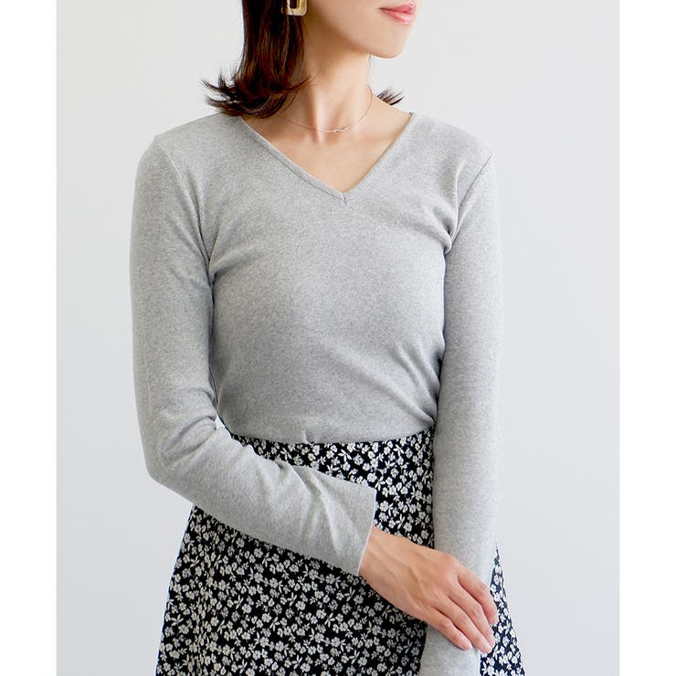 【コットン100％】長袖VネックTシャツ | CLOTHY | 詳細画像31 