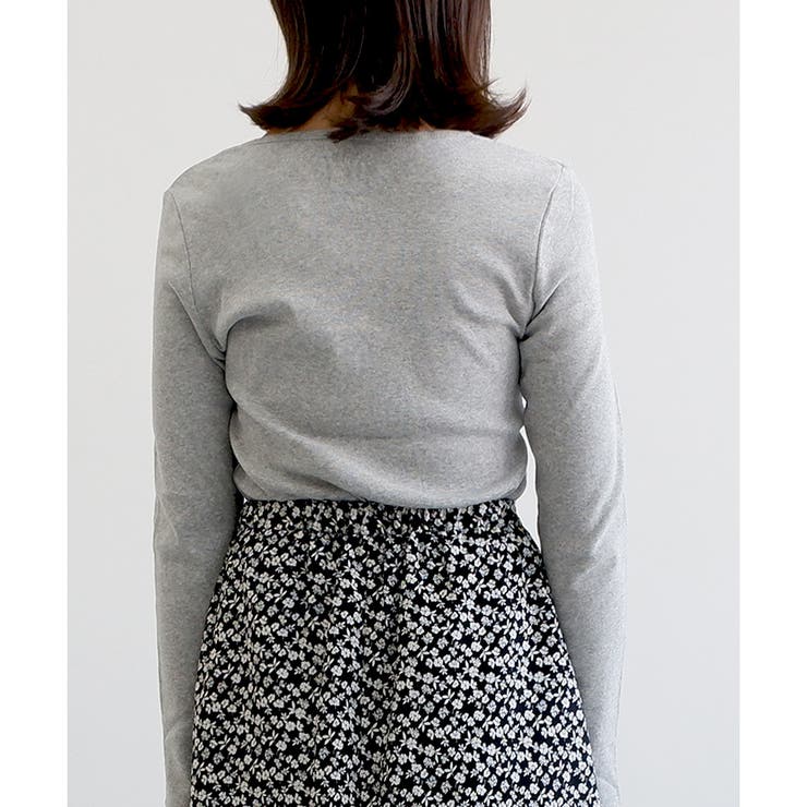 【コットン100％】長袖VネックTシャツ | CLOTHY | 詳細画像32 