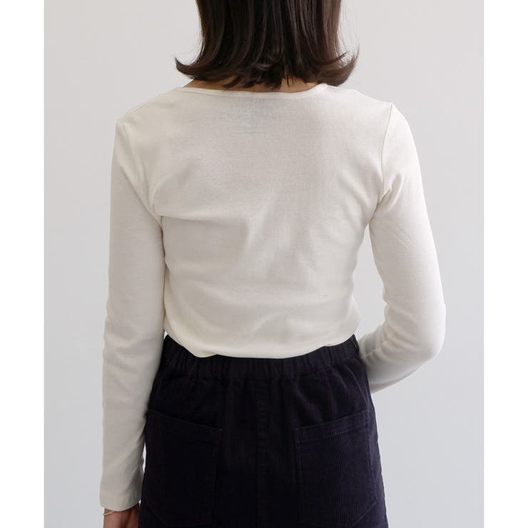 【コットン100％】長袖VネックTシャツ | CLOTHY | 詳細画像46 