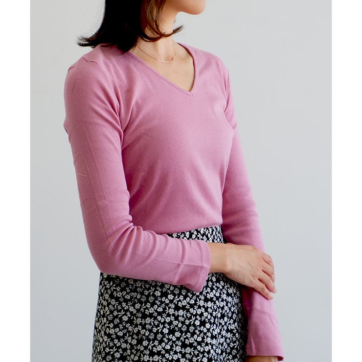 【コットン100％】長袖VネックTシャツ | CLOTHY | 詳細画像56 