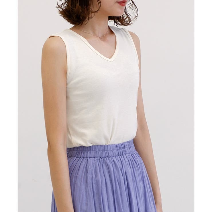 【コットン100％】Vネックタンクトップ | CLOTHY | 詳細画像23 