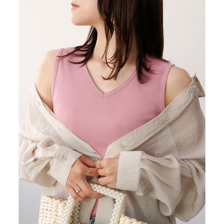 【コットン100％】Vネックタンクトップ | CLOTHY | 詳細画像26 