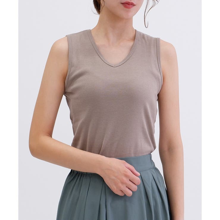 コットン100％】Vネックタンクトップ[品番：LOSW0000122]｜CLOTHY