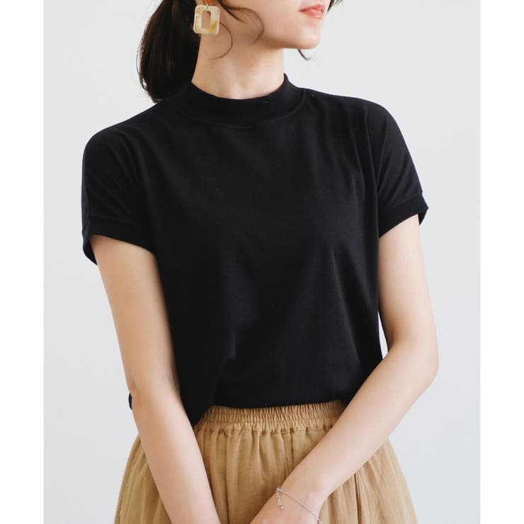 スムース】モックネックTシャツ[品番：LOSW0000758]｜CLOTHY