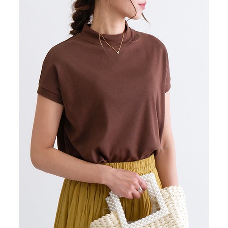 スムース】モックネックTシャツ[品番：LOSW0000758]｜CLOTHY