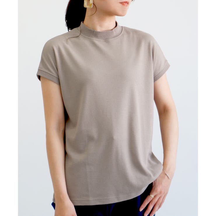 スムース】モックネックTシャツ[品番：LOSW0000758]｜CLOTHY
