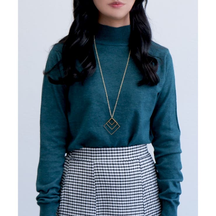 グリーン | ■残りわずか■ハイネックニット | CLOTHY