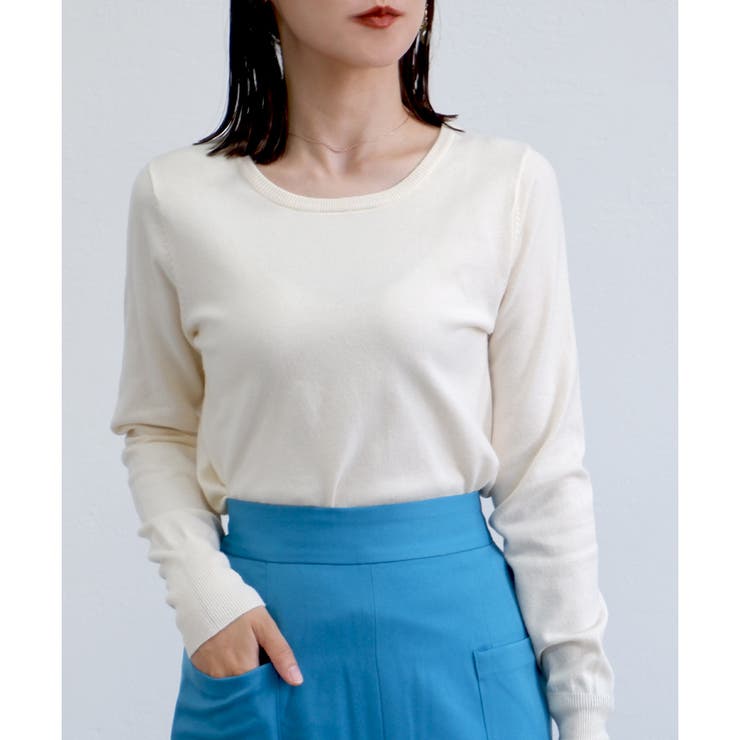 【もちもちニット】クルーネックニット | CLOTHY | 詳細画像20 