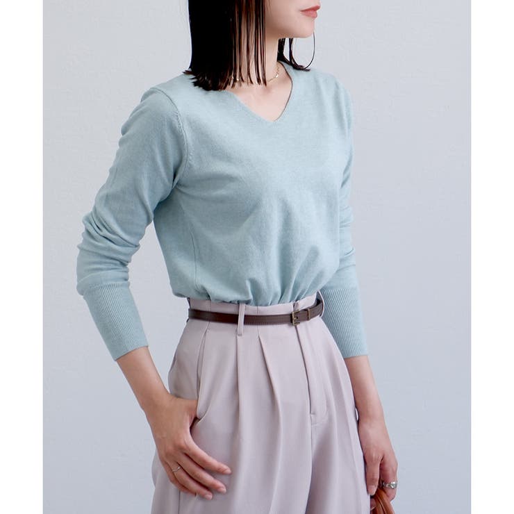 【もちもちニット】Vネックニット | CLOTHY | 詳細画像24 