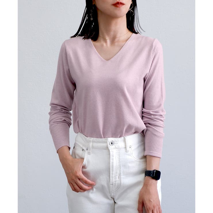 【もちもちニット】Vネックニット | CLOTHY | 詳細画像27 