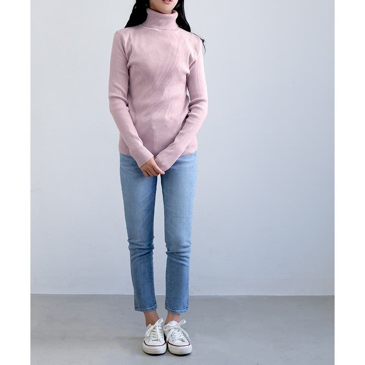 ■残りわずか■タートルネックリブニット | CLOTHY | 詳細画像42 