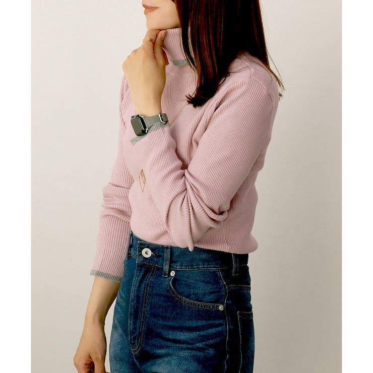 【2024AW新作】配色ラインリブニット | CLOTHY | 詳細画像35 