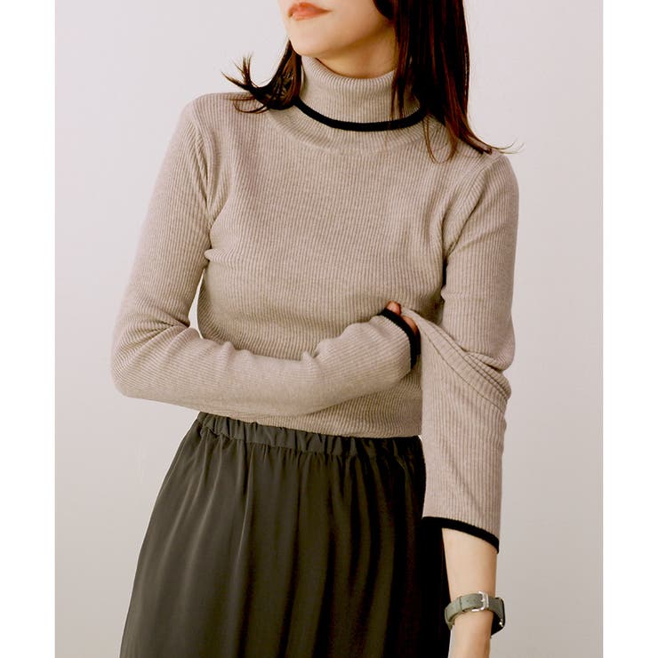 【2024AW新作】配色ラインリブニット | CLOTHY | 詳細画像41 