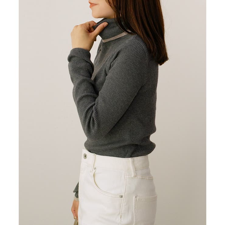 【2024AW新作】配色ラインリブニット | CLOTHY | 詳細画像52 