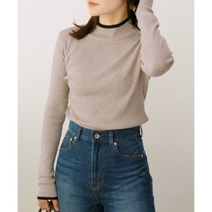 【2024AW新作】配色ラインリブニット | CLOTHY | 詳細画像73 