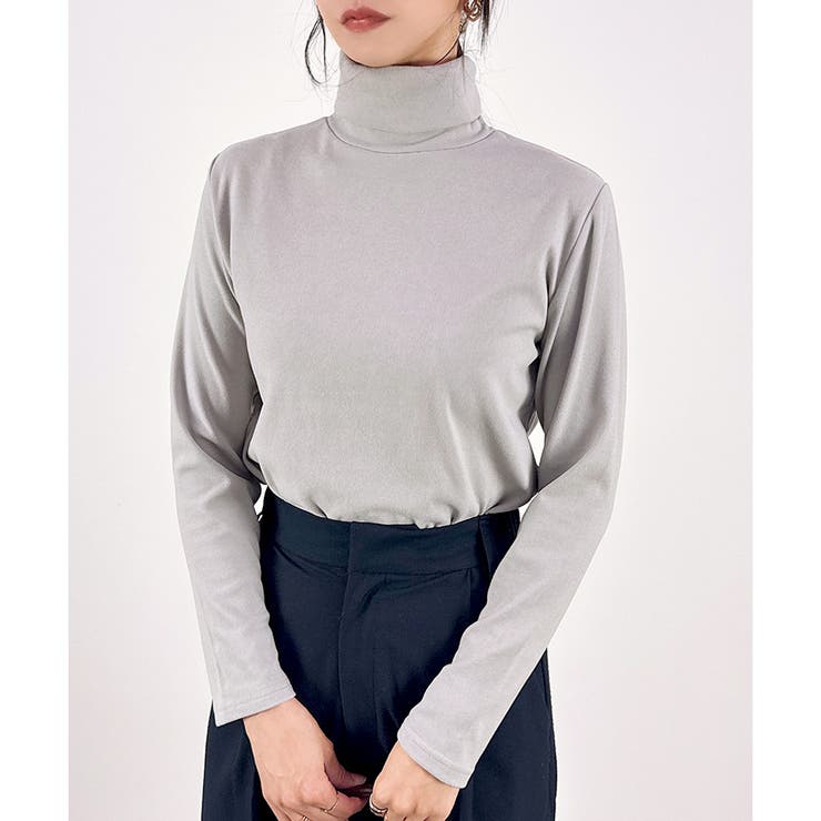 グレー | 【2025AW新作】やみつきタッチ極暖起毛タートルインナー | CLOTHY