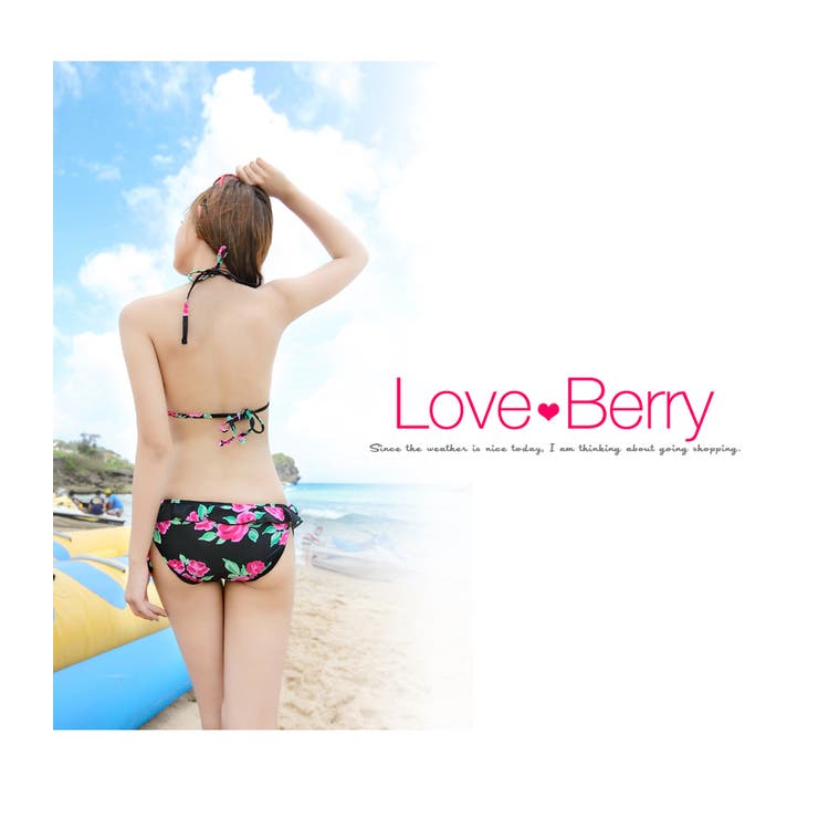 水着 大人カワイイ 花柄 ビキニ フリル付き フラワー柄 流行柄 新作 人気 品番 Zi Love Berry ラブベリー のレディースファッション通販 Shoplist ショップリスト