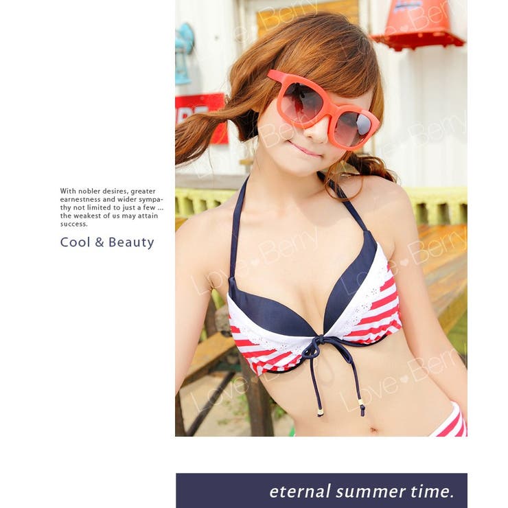 水着 3点セット トリコロールカラー | IRADOWL | 詳細画像8 