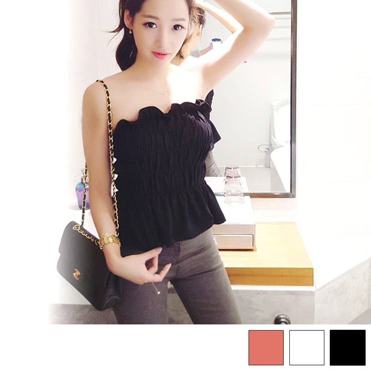 レディース トップス ベアトップ[品番：ZI000000877]｜IRADOWL（アイラ