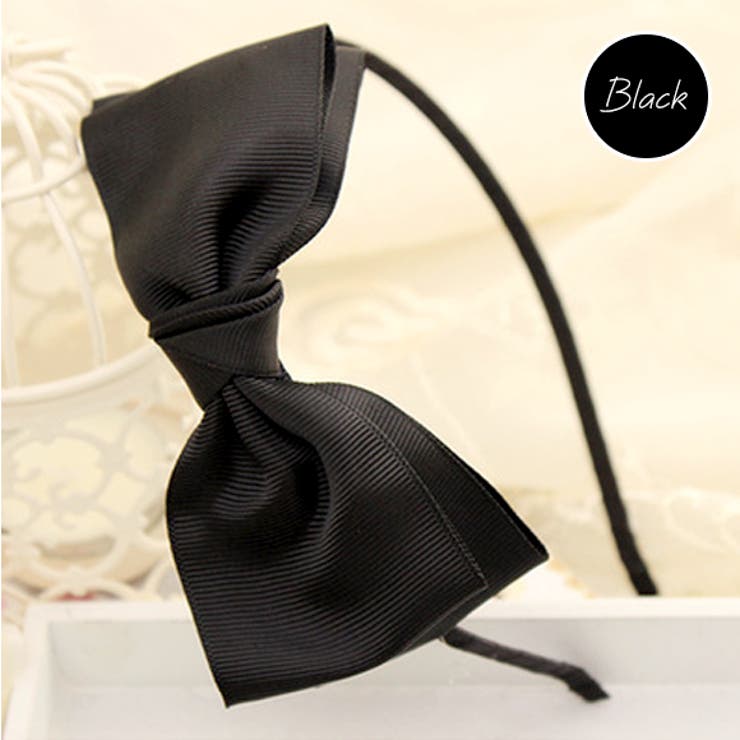 新品 UNMINOU フラットリボンカチューシャ（BLACK） 完売品 miniministore リボンカチューシャ レディース -ファッション