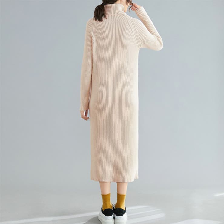 ニットワンピ レディース リブニット | IRADOWL | 詳細画像9 