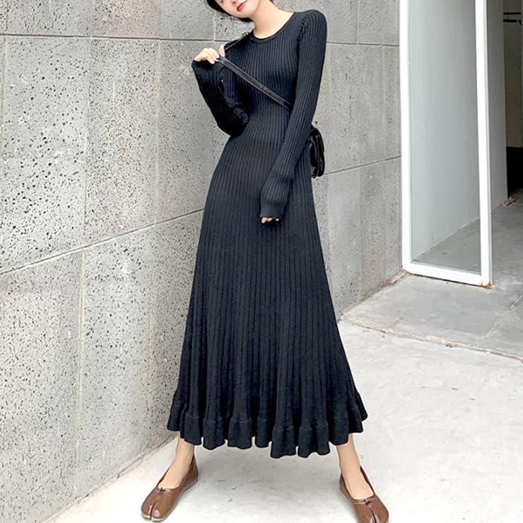 【 激レア☆ 】 シャネル　ロングワンピース　ニット　プリーツ　フリル　2way SLY | FRONT BUTTON LACE 2P ロングワンピース (ワンピース