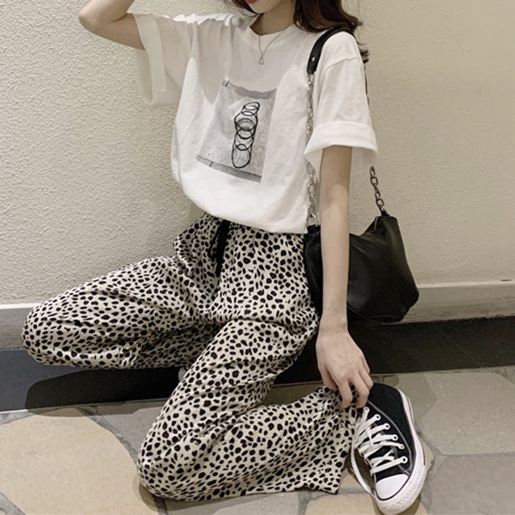 ハグオーワー⭐︎レオパード柄ゴムパンツ レオパード柄ロンパース[品番：PNYW0003766]｜PUNYUS （プニュズ