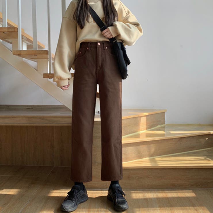 DIGAWEL 18aw ストレートパンツ　ブラウン DIGAWEL 18aw ストレートパンツブラウン
