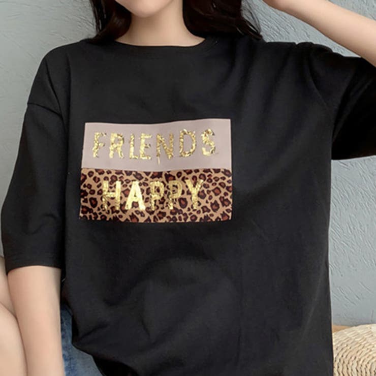 レオパードロゴtシャツ モノトーン トップス 品番 Zi Love Berry ラブベリー のレディースファッション通販 Shoplist ショップリスト