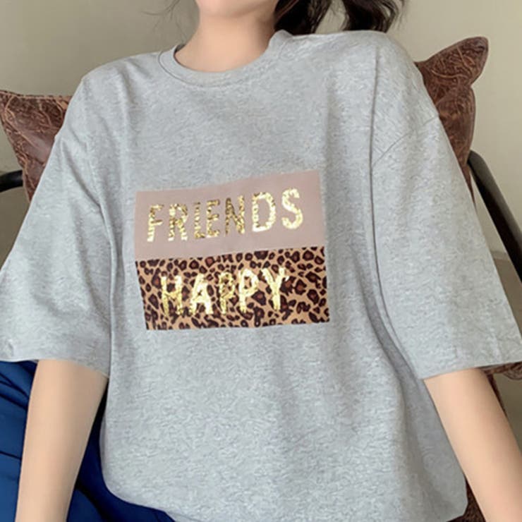 レオパードロゴtシャツ モノトーン トップス 品番 Zi Love Berry ラブベリー のレディースファッション通販 Shoplist ショップリスト
