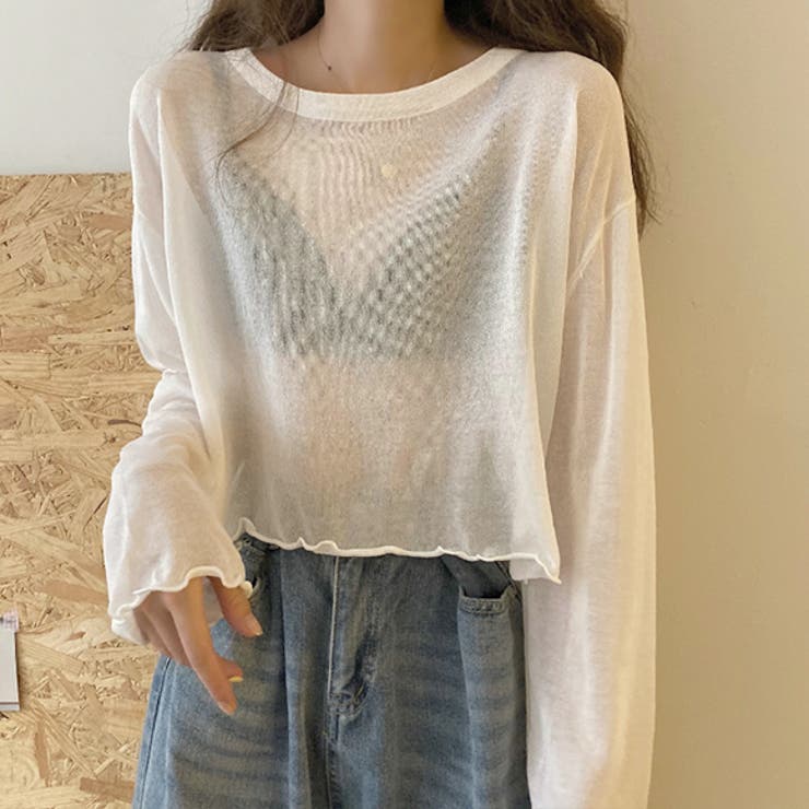 メロウシアートップス シースルー 長袖[品番：ZI000003822]｜IRADOWL