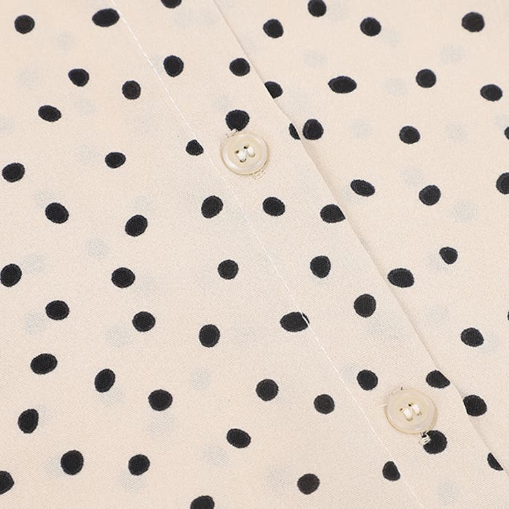 トップス ドット柄 ブラウス[品番：ZI000003846]｜IRADOWL