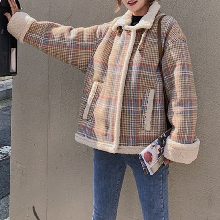 チェックボアジャケット | ファッション通販サイト NUGU