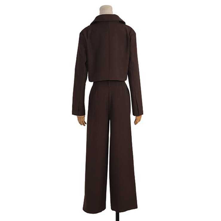 セットアップ ショート丈 ジャケット[品番：ZI000008358