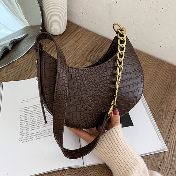 ★S'AIME 彎月腋下包 ハーフムーン ショルダーバック/送料込 セール】フェイクレザーハーフムーンショルダーバッグ