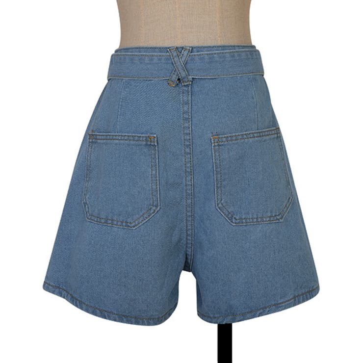 ショートパンツ ハイウエスト パンツ[品番：ZI000008516