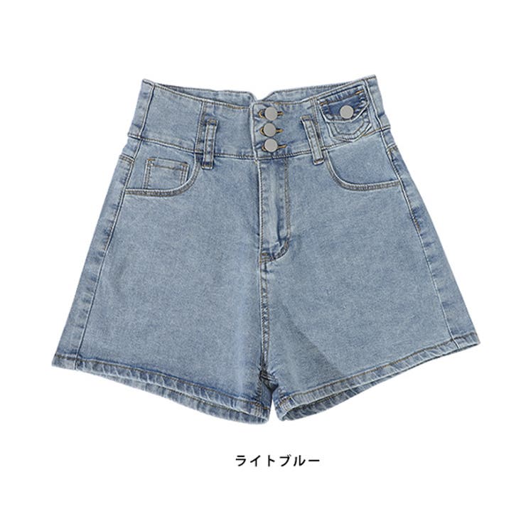 パンツ ショートパンツ ハイウエスト[品番：ZI000008540