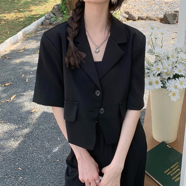 サマージャケット 半袖 アウター[品番：ZI000008694]｜IRADOWL