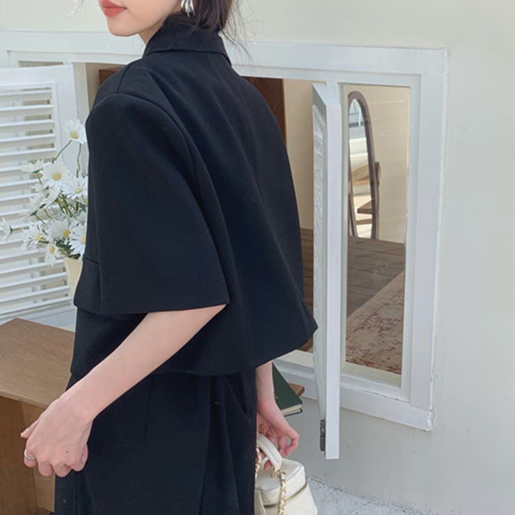 サマージャケット 半袖 アウター[品番：ZI000008694]｜IRADOWL