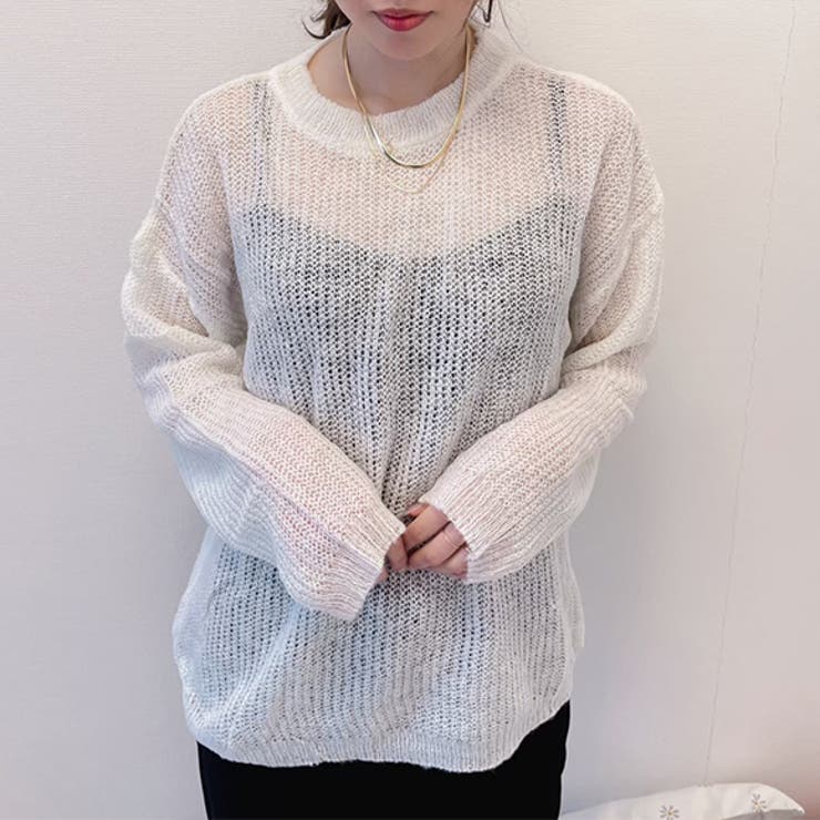トップス モヘアニット ニット[品番：ZI000009127]｜IRADOWL（アイラ