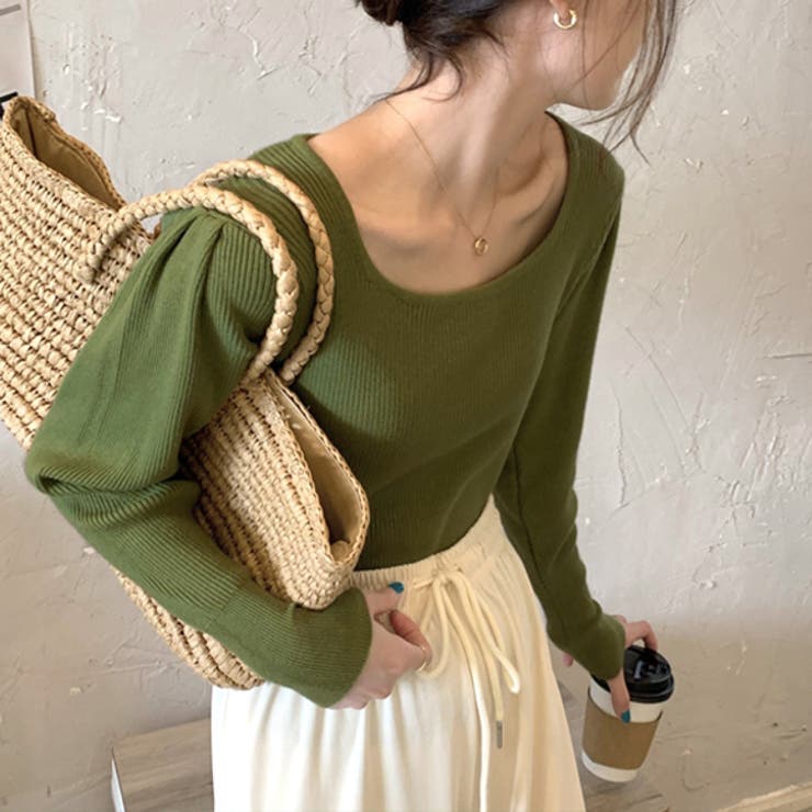 トップス スクエアネック タイト | IRADOWL | 詳細画像3 