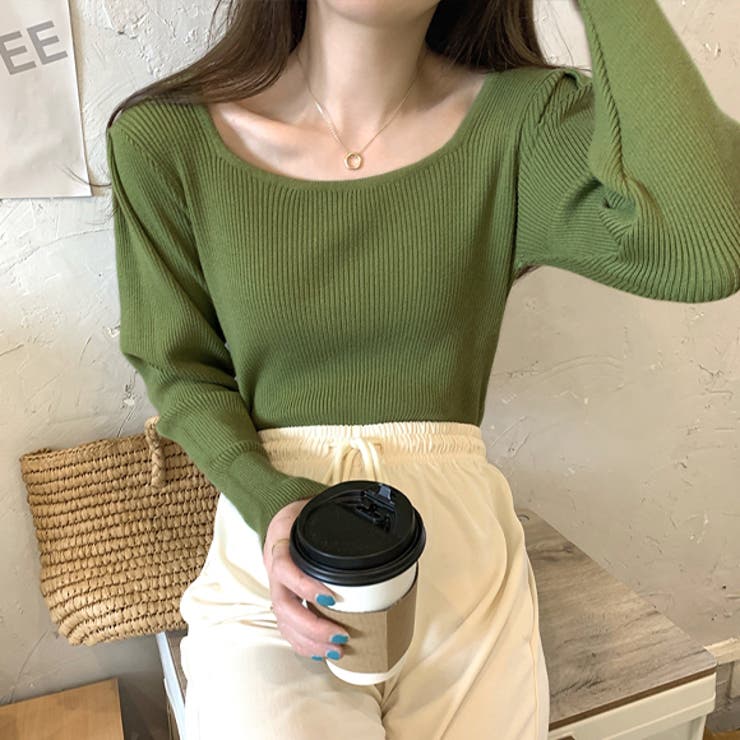 トップス スクエアネック タイト | IRADOWL | 詳細画像4 