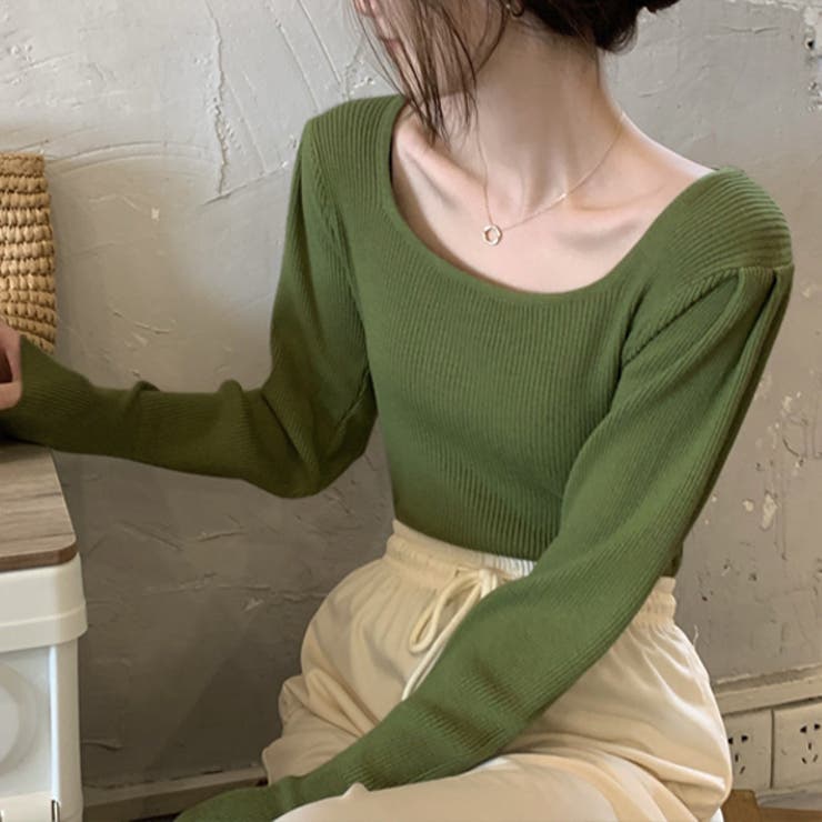 トップス スクエアネック タイト | IRADOWL | 詳細画像5 