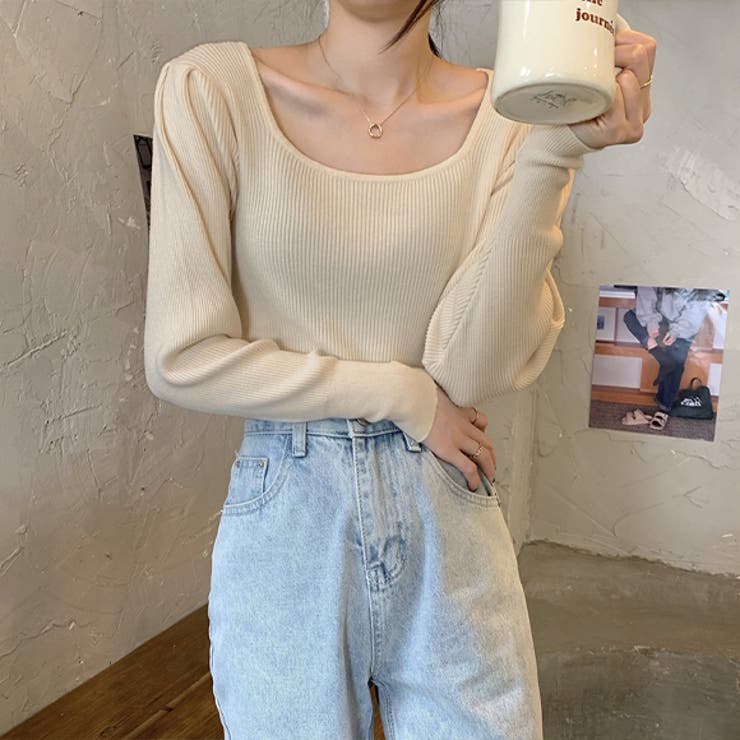 トップス スクエアネック タイト | IRADOWL | 詳細画像7 